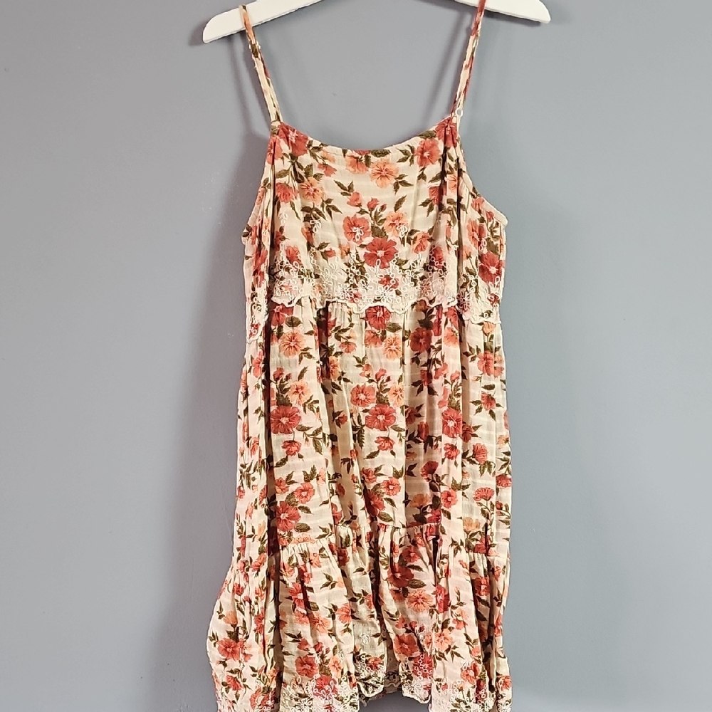 American Eagle Outfitters Pink Floral Mini Dress
